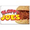 Signmission Sloppy Joes Banner Concession Stand Food Truck Single Sided B-60 Sloppy Joes19 - alternate 1